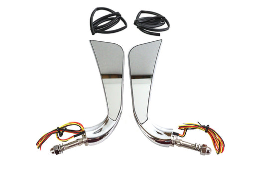 Wyatt Gatling Evil Eye Mirror Set with Billet Stems - additional view 2