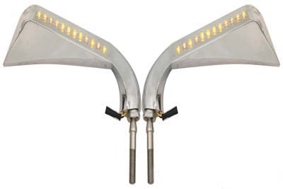 Wyatt Gatling Evil Eye Mirror Set with Billet Stems - additional view 4