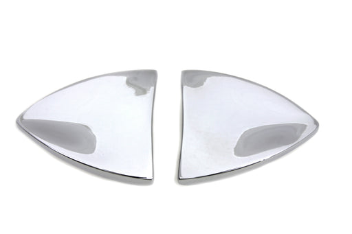 Wyatt Gatling Chrome Mirror Block Off Plate Set