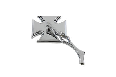 Wyatt Gatling Chrome Maltese Mirror with Diamond Billet Stem - additional view 2