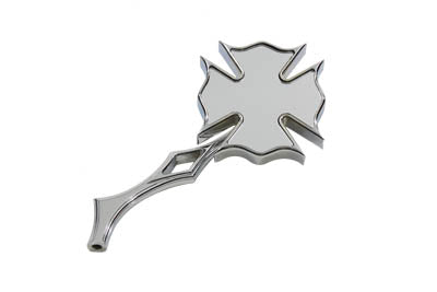 Wyatt Gatling Chrome Firefighter Mirror with Billet Stem