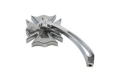 Wyatt Gatling Chrome Firefighter Mirror with Billet Maltese Stem - additional view 2