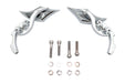 Wyatt Gatling Diamond Shaped Mirror Set with Billet Tri Skull Stems - additional view 4