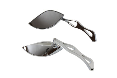 Wyatt Gatling Baroque Mirror Set with Billet Teardrop Stems