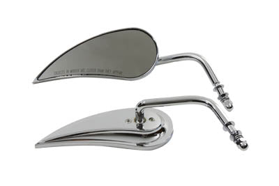 Wyatt Gatling Wyatt Gatling Teardrop Mirror Set with Round Curved Stems
