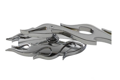 Wyatt Gatling Fireball Mirror Set with Flame Stems Chrome - additional view 2