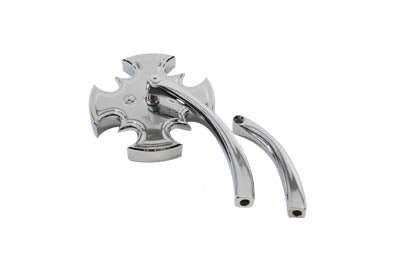 Wyatt Gatling Rotar Mirror Chrome with Billet Curved Stem - additional view 2