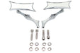 Wyatt Gatling Oblique Mirror Set Billet Chrome