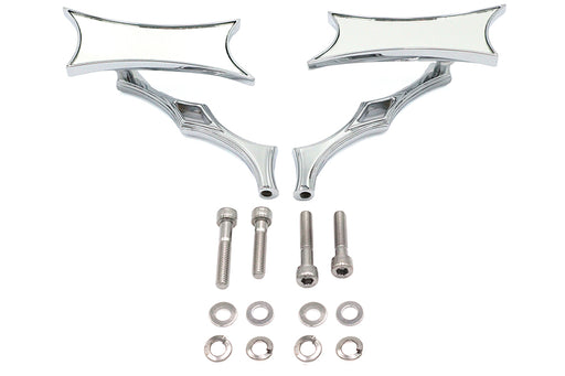 Wyatt Gatling Oblique Mirror Set Billet Chrome