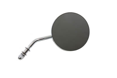 Wyatt Gatling Round Mirror with Short Stem Chrome