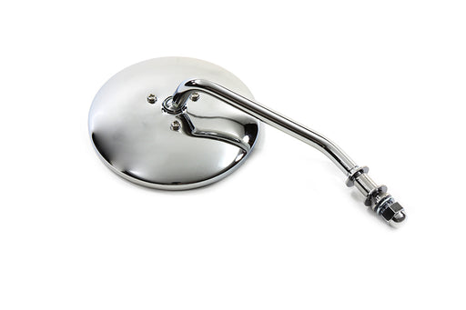 Wyatt Gatling Round Mirror with Short Stem Chrome - additional view 2
