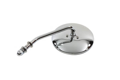 Wyatt Gatling Round Mirror with Short Stem Chrome - additional view 2
