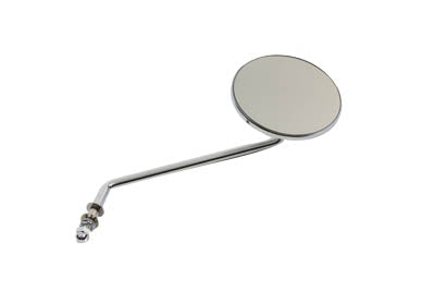 Wyatt Gatling Round Mirror with Long Stem Chrome