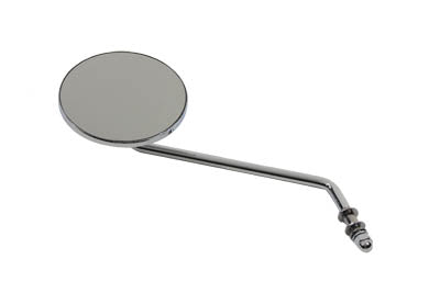 Wyatt Gatling Round Mirror with Long Stem Chrome