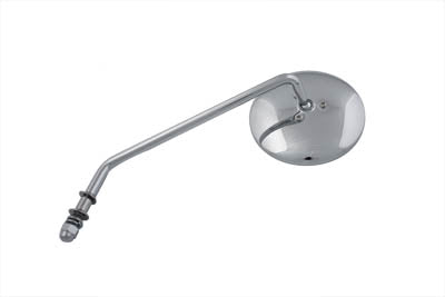 Wyatt Gatling Round Mirror with Long Stem Chrome - additional view 2