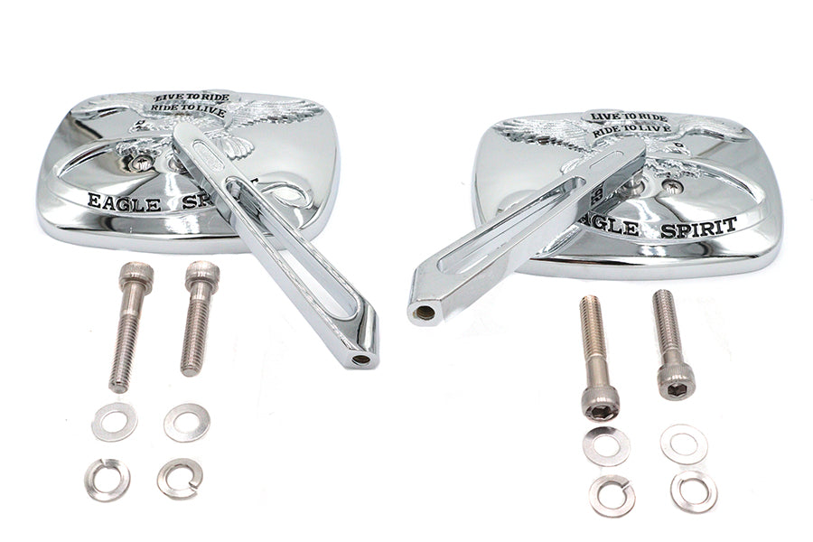 Wyatt Gatling Chrome Eagle Spirit Mirror Set - additional view 3