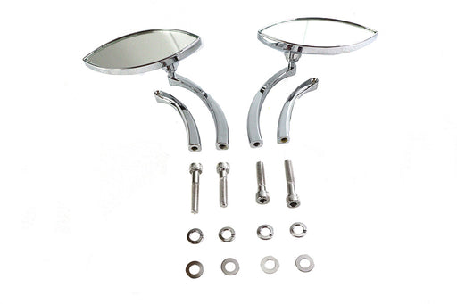 Wyatt Gatling Eagle Eye Mirror Set Billet Chrome