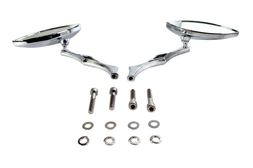 Wyatt Gatling Eagle Eye Mirror Set Billet Chrome