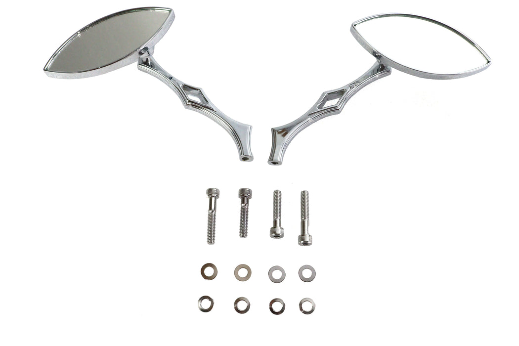 Wyatt Gatling Eagle Eye Mirror Set Billet Chrome - additional view 2