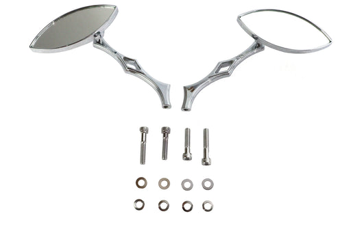 Wyatt Gatling Eagle Eye Mirror Set Billet Chrome - additional view 2