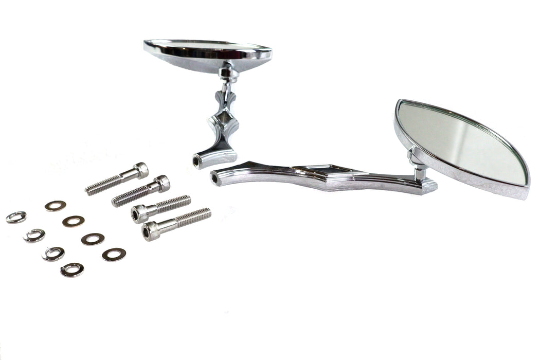 Wyatt Gatling Eagle Eye Mirror Set Billet Chrome - additional view 3