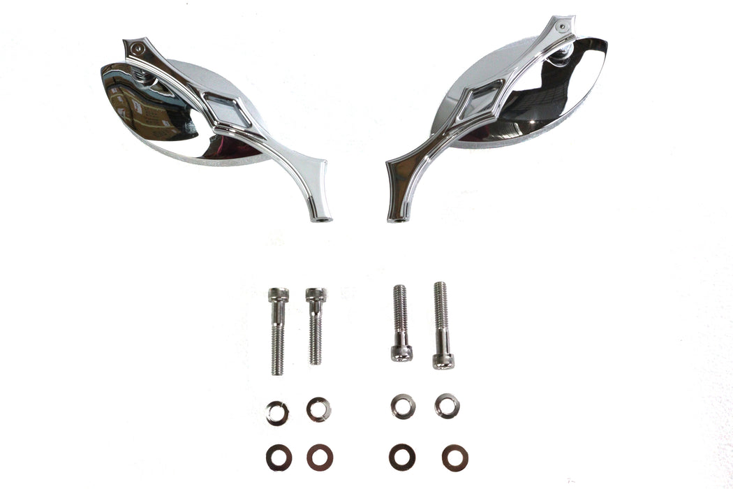 Wyatt Gatling Eagle Eye Mirror Set Billet Chrome - additional view 4