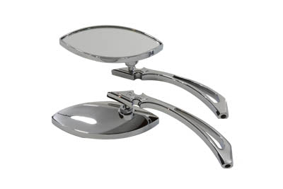 Wyatt Gatling Eagle Eye Mirror Set Billet Chrome