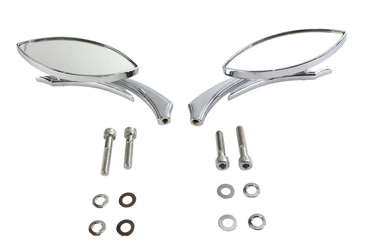 Wyatt Gatling Eagle Eye Mirror Set Billet Chrome