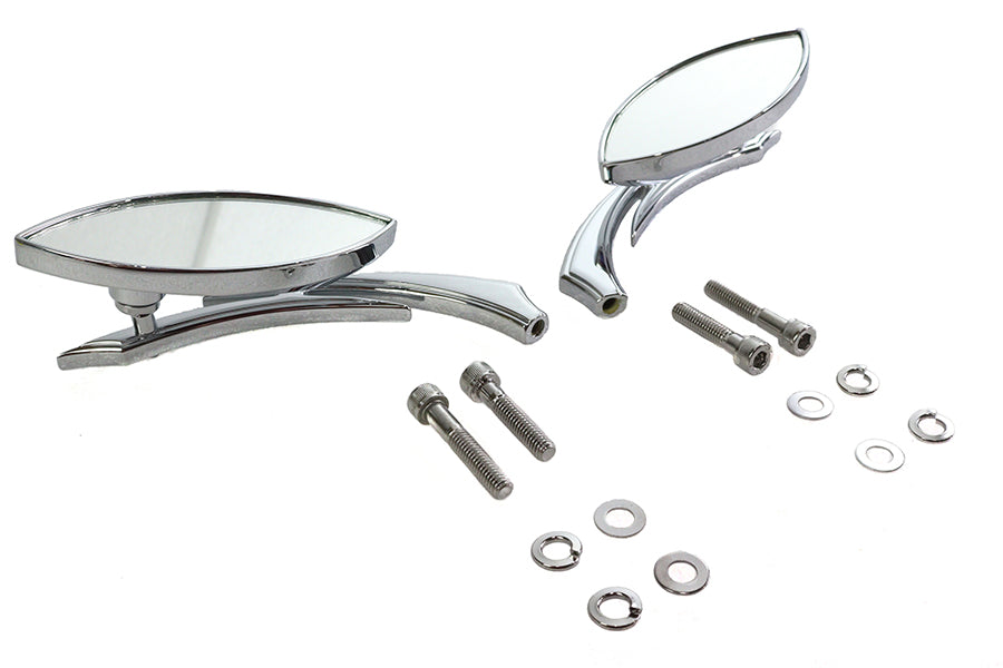 Wyatt Gatling Eagle Eye Mirror Set Billet Chrome - additional view 4