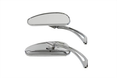Wyatt Gatling Deco Mirror Set Billet Chrome