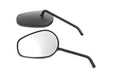 Wyatt Gatling Sidewinder Mirror Set with Round Stems Black