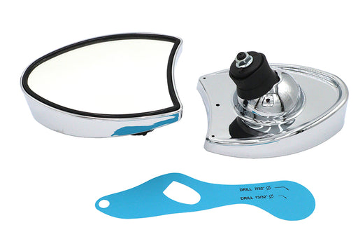 Wyatt Gatling Chrome Touring Style Mirror Set