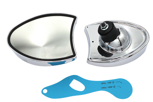 Wyatt Gatling Chrome Touring Style Mirror Set - additional view 2