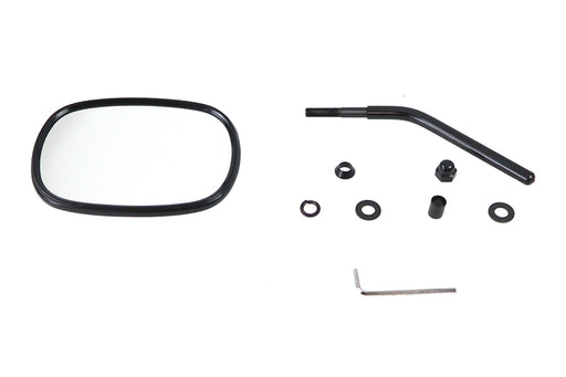 V-Twin Manufacturing Black Rectangular Mirror