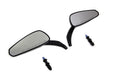 Wyatt Gatling Gloss Black Tribal Teardrop Mirrors with Billet Stems - additional view 3
