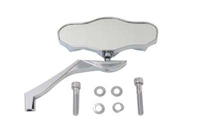 Wyatt Gatling 3 Skull Mirror with Billet Wing Stem - additional view 2