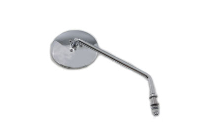 V-Twin Manufacturing Round Mirror Stainless Steel with Billet Stem - additional view 2