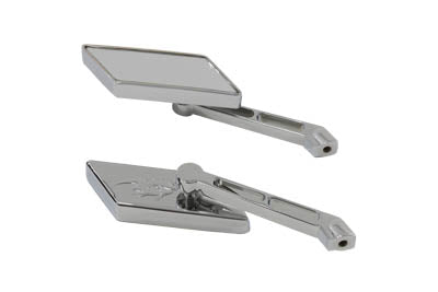 Wyatt Gatling Parallelogram Mirror Set Chrome