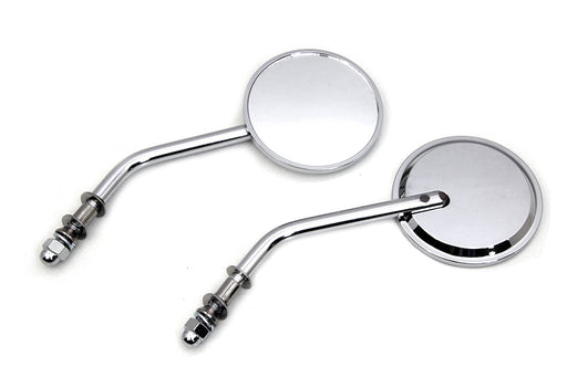 Wyatt Gatling Mini Round Mirror Set Chrome
