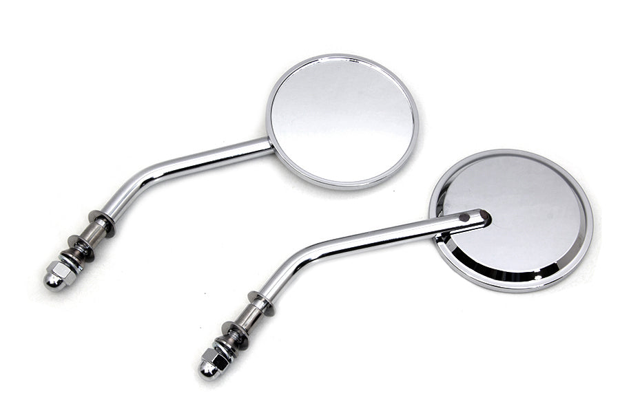 Wyatt Gatling Mini Round Mirror Set Chrome
