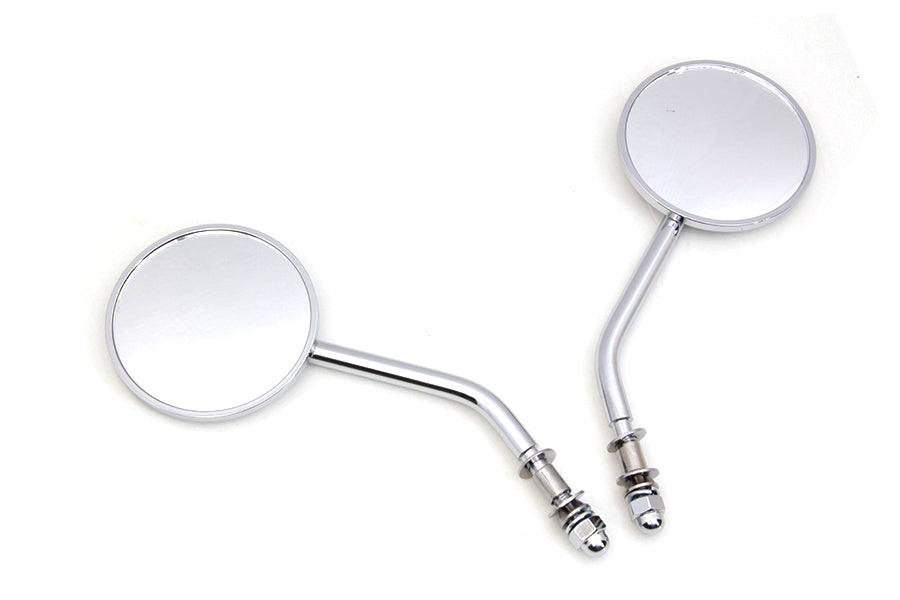 Wyatt Gatling Mini Round Mirror Set Chrome - additional view 4