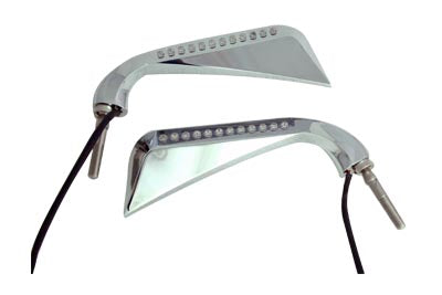 Wyatt Gatling Chrome Evil Eye LED Mirror Set