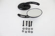 Wyatt Gatling Oval Mirror Set with Billet 3 Slot Stem Black - additional view 3