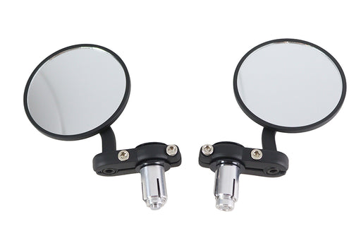 Wyatt Gatling Cafe Style Mirror Set Black