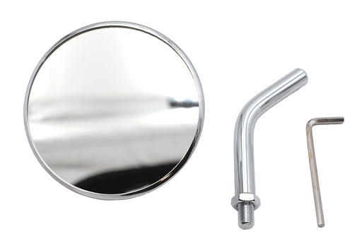 Wyatt Gatling 3 Round Mini Mirror Top Triple Tree Mount Chrome - additional view 2