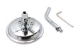 Wyatt Gatling 3 Round Mini Mirror Top Triple Tree Mount Chrome - additional view 4