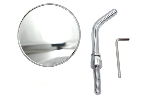 Wyatt Gatling 3 Round Mini Mirror Top Triple Tree Mount Chrome - additional view 2