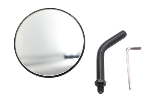 V-Twin Manufacturing 3 Round Mini Mirror Top Triple Tree Mount Black - additional view 2
