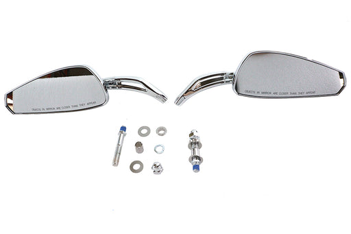 Wyatt Gatling Wyatt Gatling Teardrop Mirror Set Chrome