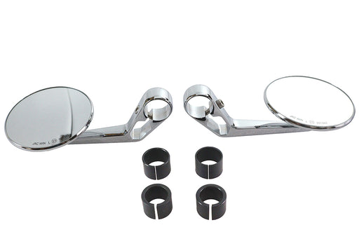 Wyatt Gatling Wyatt Gatling Round Mirror Set Chrome